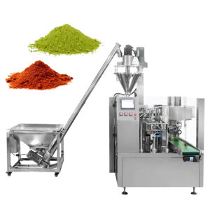 Horizontal Milk Powder Coffee Spices Standup Standing Doypack Premade Bag Powder Packing Packaging Machine